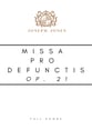Missa pro Defunctis, Op. 21 Orchestra sheet music cover